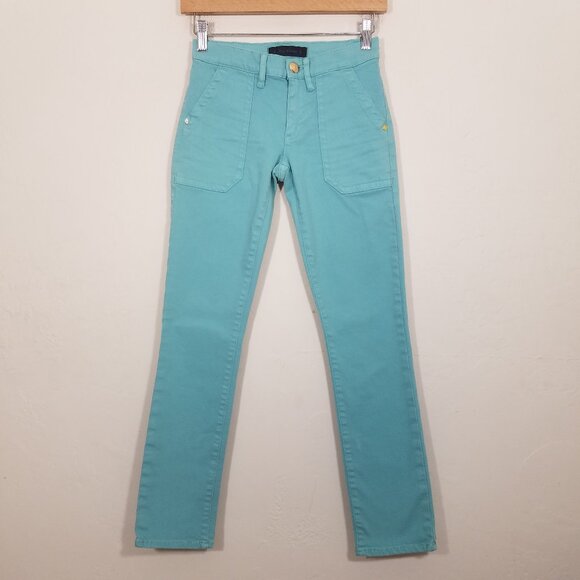 Juicy Couture Straight Crop Jeans Stretch Size 24 - Picture 1 of 9